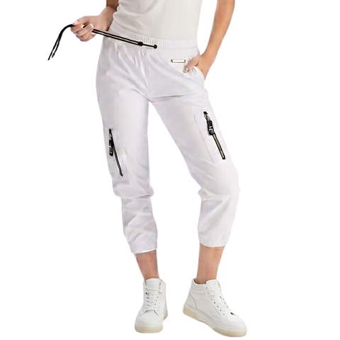 Pantalón Jogger Vinipiel Blanco Mujer Juvenil Boy London