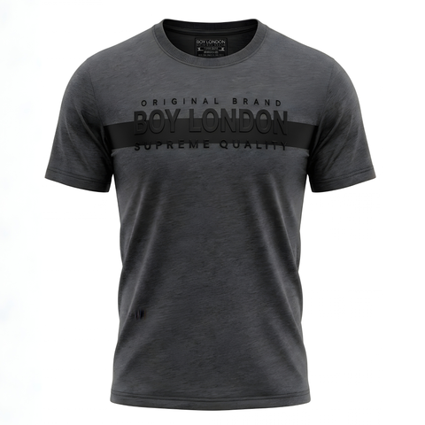 Playera Boy London Hombre Gris Oscuro Supreme Quality