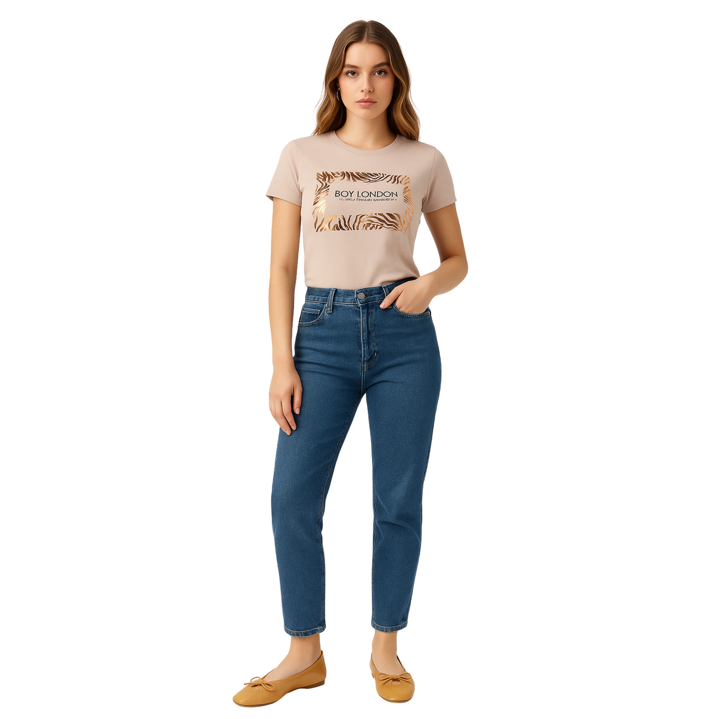 Ballerinas Flats Nude De Dama Cómodos Boy London Shoes