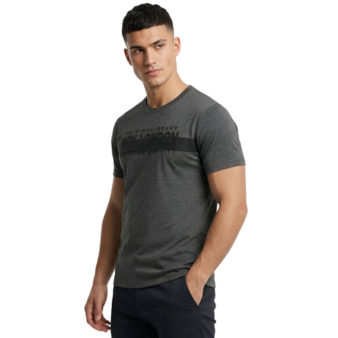 Playera Boy London Hombre Gris Oscuro Supreme Quality