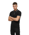Playera Polo Boy London Hombre Negra Cierre