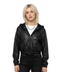 Sudadera Vinipiel Boy London Mujer Negra Gorro