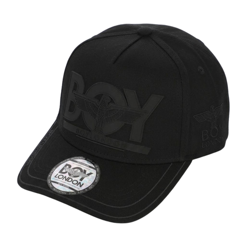 Gorra Ajustable Logo Engomado Bordado Letras Boy London Negro Único Liso