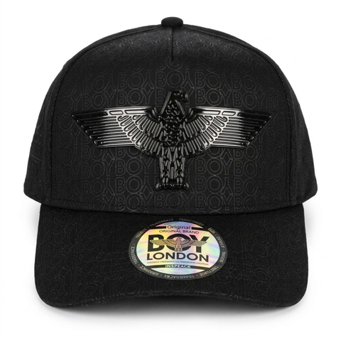 Gorra Ajustable Aguila Y Bordado Letras Negras Boy London Negro Único Liso