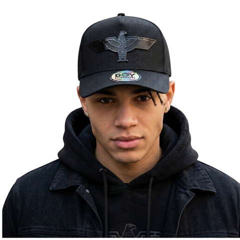 Gorra Ajustable Aguila Y Bordado Letras Negras Boy London Negro Único Liso