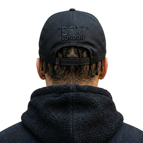Gorra Ajustable Aguila Y Bordado Letras Negras Boy London Negro Único Liso