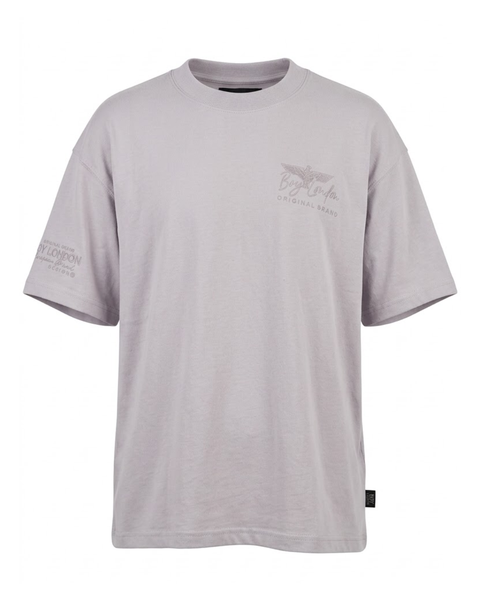 Playera Lila Boy London Hombre Estampado Tonal Original Brand
