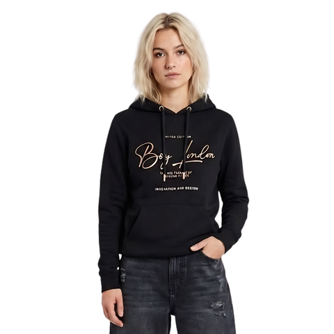 Sudadera Boy London Mujer Negra Dorado Limited Edition