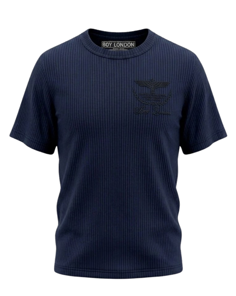 Playera rayada Boy London Azul Marino