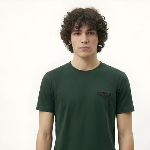 Playera Boy London Verde Oscuro Logo Bordado Original