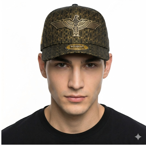 2 Pack Gorra De Hombre Ajustable Boy London Color Negro Dorado Talla Unitalla Geométrico