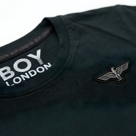 Playera Boy London Verde Oscuro Logo Bordado Original