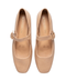 Zapato Mary Jane de Dama Beige Hebilla Dorada Boy London Shoes