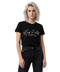 Playera Boy London Mujer Negra Plateado Perlas