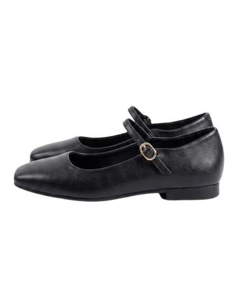 Zapato Mary Jane Boy London Mujer Negro Hebilla Dorada Shoes