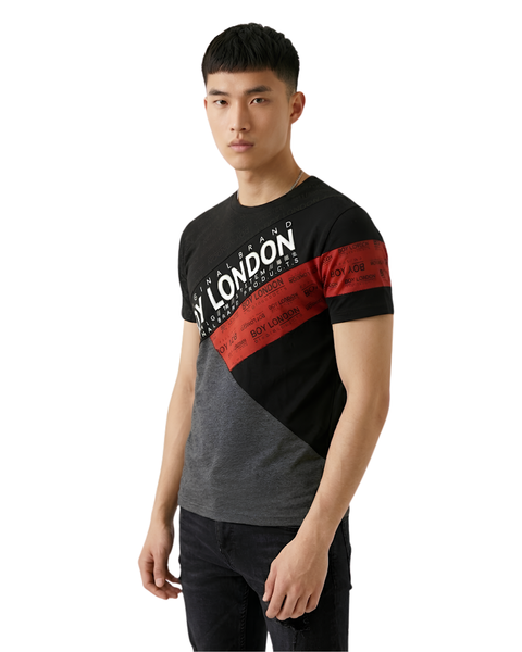 Playera Boy London Hombre Original Brand Negra