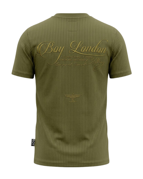 Playera Verde Olivo de hombre Acanalada Boy London Clothing