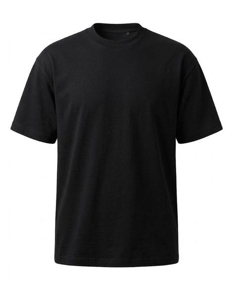 Playera De Hombre Boy London Águilas Relieve Tonal Negra Oversize