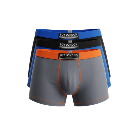 Pack 3 Bóxers Boy London Hombre Algodón Colores