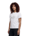 Playera Boy London Mujer Blanca Plateado Perlas