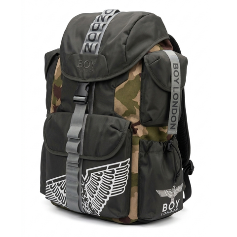 Mochila Boy London Camuflaje Militar | Backpack Urbana Unisex