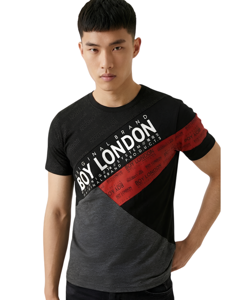 Playera Boy London Hombre Original Brand Negra