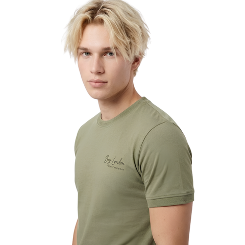 Playera Verde Claro Hombre Cuello Redondo Boy London Verde Claro Chica