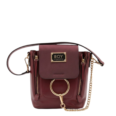 Bolsa Boy London Vino | Bolsa de Moda Casual para Mujer