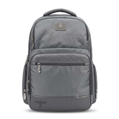 Mochila Boy London Gris | Backpack Urbana Unisex