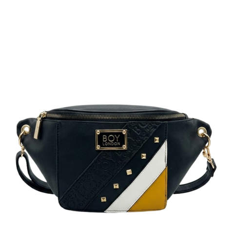 Cangurera Boy London Negro | Riñonera Bolsa de Cintura Mujer