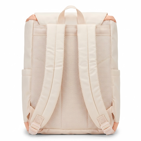 Mochila Boy London Mujer Rosa Solapa Nylon Satinado