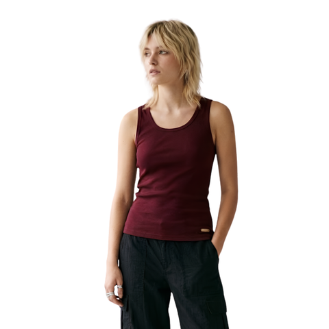 Blusa Tirantes Boy London Mujer Vino