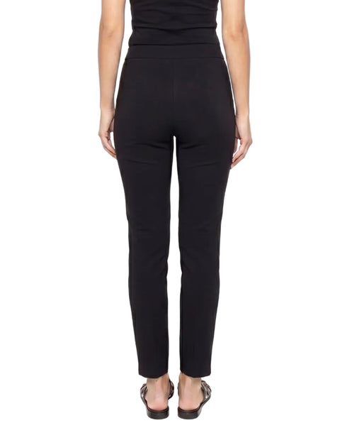 Pantalón Skinny Boy London de Mujer Negro Botones Dorados Náutico