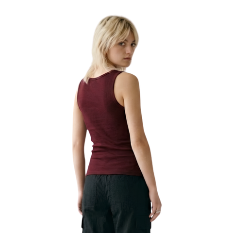 Blusa Tirantes Boy London Mujer Vino