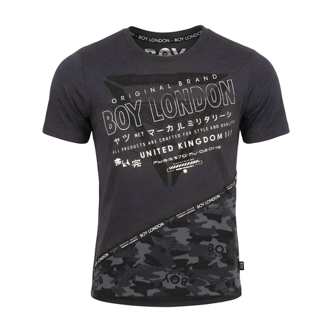 Playera Boy London Gris Oscuro UK Original Hombre