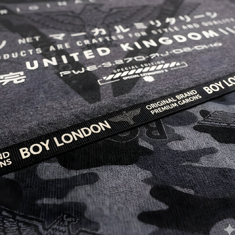 Playera Boy London Gris Oscuro UK Original Hombre