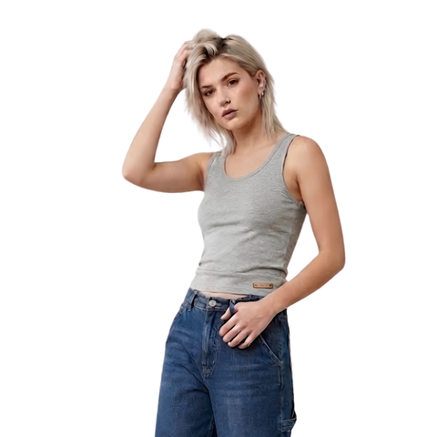 Blusa Tirantes Boy London Mujer Gris