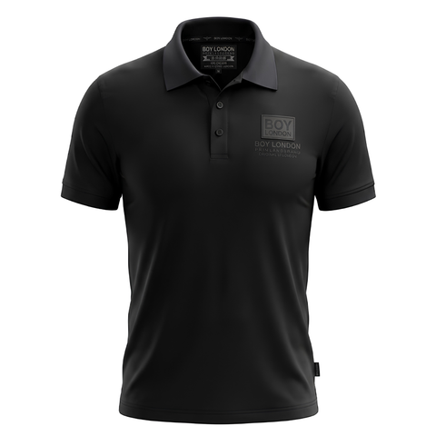 Playera Polo Boy London Hombre Negra