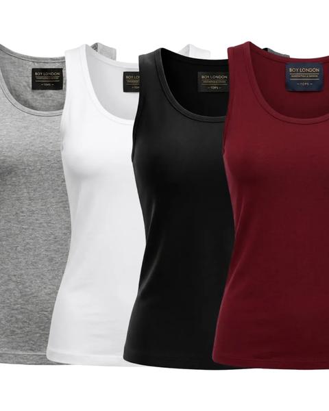 Pack Basics de Dama 4 Playeras Lisas de Mujer