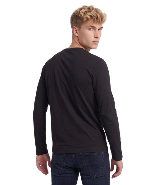 Playera Manga Larga Boy London Hombre Negra Camo Blackout