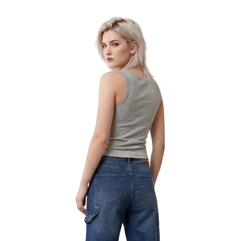 Blusa Tirantes Boy London Mujer Gris