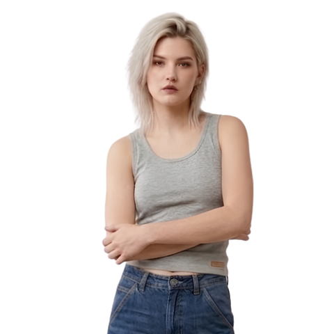 Blusa Tirantes Boy London Mujer Gris