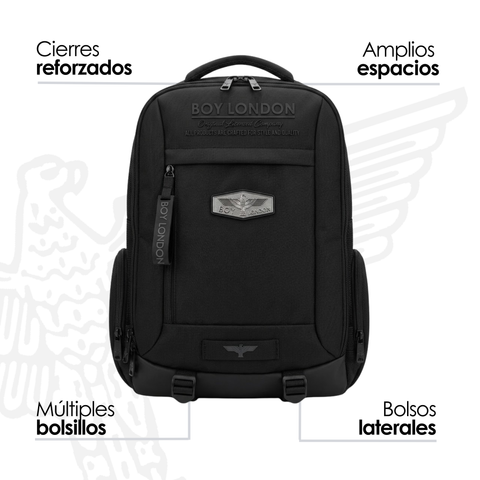 Mochila Boy London Negra Original Licensed Gunmetal