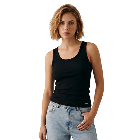 Blusa Tirantes Boy London Mujer Negra