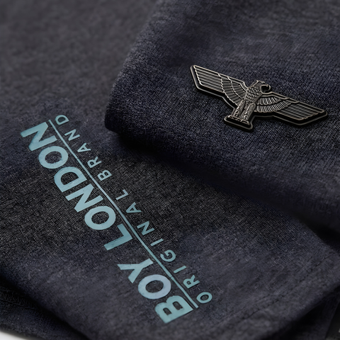 Playera Boy London Gris Estampado Holográfico Original