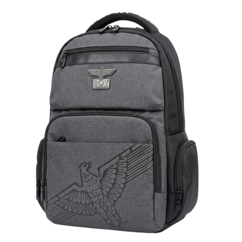 Mochila Boy London Gris | Backpack Urbana Unisex