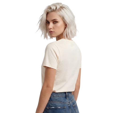 Playera Mujer Blanca Logo Boy London Lentejuelas