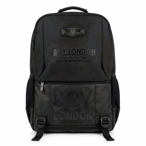 Mochila Boy London Negra Quality Assured Panel Mesh