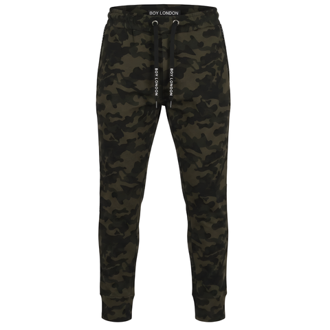 Pants Jogger Boy London Gris Verde Deportivo Hombre