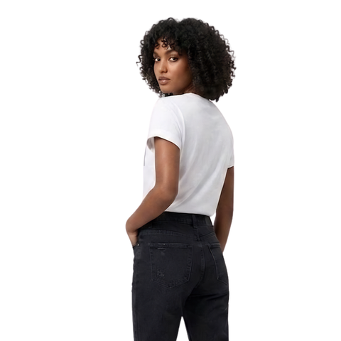 Playera Boy London Mujer Blanca Free Spirit Brillos